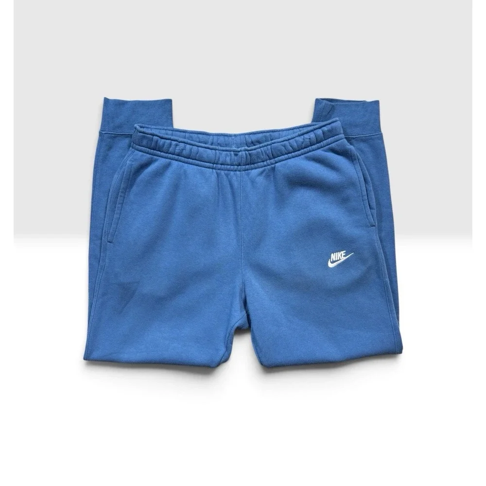 Nike Men's Sportswear Club Fleece Joggers Sweatpants Size Medium Blue -2121